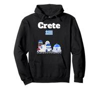 Crete souvenir Greece holiday Greek architecture Greece flag Pullover Hoodie