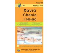 Crete west - Chania, 1:100k Road and Hiking map, Anavasi
