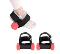Cretosou 2PCS Tibialis Trainer Dumbbell Foot Attachment, Adjustable Ankle Weights Cable Kickback Ankle Strap, Gym Cable Attachment Or Strap Leg Muscles Strength Training Workout