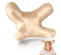 Cretosou Flawless Face Pillow Massage Satin Pillowcase Neck Pillow (yellow)