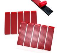 Cretty-Meet 10 PCS Number Plate Sticky Pads 3 mm Thick Double Sided Foam Pad Heavy Duty Sticky Pad for Car, Home, Walls (Red)