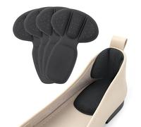 Cretty-Meet 2 Pairs Self-Adhesive Heel Cushion Pads for Shoe Too Big, Comfortable Shoe Heel Proctor Grip Inserts for Women Men Loafers, Trainers, Prevent Slipping, Blisters - Black