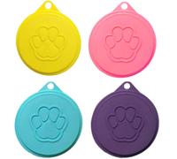 Cretty-Meet 4pcs Pet Food Can Plastic Lids Caps for Tins Universal Dog