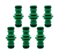 Cretty-Meet 6pcs Double End Hose Connectors - Tap Connectors for Garden Irrigation (Green)