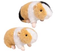Cretvestsar 2 Pack Soft Guinea Pig Plush Toys, a Charming Pair of Cuddly Stuffed Animals for Kids, Realistic and Huggable Guinea Pig Toys for Valentine's Day, Birthday Gifts for Boys and Girls