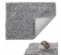 Cretvestsar 2Pack Guinea Pig Bed, 30x50cm Soft Chenille Fleece Cage Liner, Reusable Washable Absorbent Pet Mat for Small Animals, Bunny Bedding, Hamster Sleeping Pad, Non-Slip Cat Comfort Pad(2)