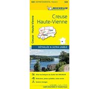 Creuse, Haute-Vienne - Michelin Local Map 325