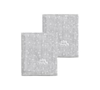 CREVENT 2Pcs 75cmX100cm Cute Cozy Fluffy Warm Baby Blankets for Infants Toddlers' Bedding Crib Cot Stroller - Grey Cloud