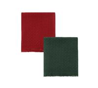 CREVENT Farmhouse Boho Knitted Throw Blanket for Couch Sofa Chair Bed Home Decoration, Soft Warm Cozy Light Weight for Spring Summer Fall (127 X 152cm Christmas Set)