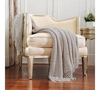 CREVENT Home Decor Couch Sofa Chair Bed Throw Blanket, Soft Warm Cozy Light Weight for Travelling, Giftable for Christmas(127cmX152cm Taupe)