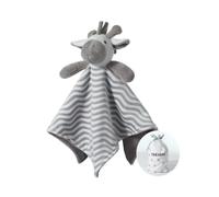 CREVENT Soft Plush Animal Face Security Blankets,Fleece Baby Comforter Cuddle Blanket for Newborn Boys and Girls, Great Gifts for Birthday Baby Shower (Grey Zebra)