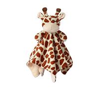 CREVENT Soft Plush Animal Face Security Blankets for Newborns Boys and Girls, Fleece Mink Baby Comforter Cuddle Blanket,Great Gifts for Birthday Baby Shower(Brown Giraffe)