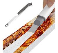 Crevice Brushes for Cleaning, Brush with Hard Bristles, Thin Cleaning, Stainless Steel Scraper for Joints, Toilet, Windowsill, Machine, Bathroom, Kitchen, Cooker, Sliding Door