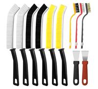 Crevice Cleaning Brush 11Pcs,Hard Bristle Crevice Brush, Multifunctional Gap Groove Cleaning Scrub Brush,Bathroom Crevice Gaps Cleaning Brush for Home Bathroom,Kitchen,Window (11 PCS)