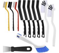 Crevice Cleaning Brush 12Pcs, Hard Bristle Deep Cleaning Brushes Supplies for Household use, Kitchen, Bathroom, Corner, Grout, Sink, Cup, Teapot, Bottle, Blender
