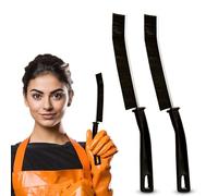 Crevice Cleaning Brush 2 Pcs Hard Bristle Gap Cleaning Brush Tool For Narrow Corners In Home Kitchen Bathroom Tile And Window Groove,Grout Cleaner Brush (Pf-Xh065) (2pcs Black)