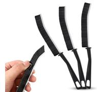 Crevice Cleaning Brush 3 Pack, Multifunctional Long Thin Slim Detail Cleaning Brush, Hard Bristle Bathroom Tile Groove Gap Scrubbing Brush for Narrow Corners in Home Kitchen Window Grooves