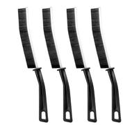 Crevice Cleaning Brush 4PCS, Long Handle Stiff Cleaning Brush Tool, Gap Cleaning Brush Groove Scrubbing Brushes, Window Door, Bathroom Small Spaces Home Kitchen (4PCS)