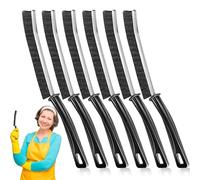 Crevice Cleaning Brush, 6 Pcs Hard Bristle Crevice Cleaning Brush, Multifunctional Gap Cleaning Tool Groove Crevice Cleaning Brush Grout Brush, Cleaning Supplies for Home, Kitchen, Bathroom
