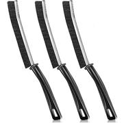 Crevice Cleaning Brush Dust Scrubbing Gap Cleaner For Kitchen Bathroom and Window Black Pack of (3)