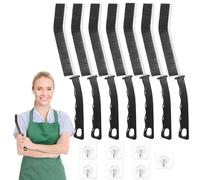 Crevice Cleaning Brush,Multifunctional Cleaning Brush Tool,Bathroom Gap Brush,Grout Brush,Hard Bristle Cleaning Brushes for Household Use Tiles Kitchen Sink Cleaning Supplies with Extra Gift Hooks