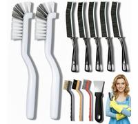 Crevice Cleaning Brush Set, 11Pcs Cleaning Brush for Hard Bristle Supplies for Kitchen, Bathroom, Corner, Grout, Sink, Cup, Teapot, Bottle, Blender