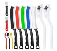 Crevice Cleaning Brush, Thin Hard Bristle Crevice Cleaning Tool Supplies for Tight Place, 12Pcs Small Household Use Cleaning Set for Kitchen, Gout, Gap, Corner, Window Track, Cup, Teapot, Bottle