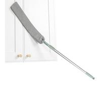 Crevice Cleaning Brush, Washable Microfiber Duster, Slim Handle Design, Reusable Dust Pad, Flexible Reach Head, Ideal for Tight Space Cleaning and Daily Home Maintenance Tasks, 38.78x0.87x3.35 inches