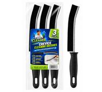 Crevice Cleaning Brushes 3 Pack with Hard Bristles, Narrow Gap Cleaning Brush for Tile Grout, Window Tracks, Kitchen Sink, Bathroom Corners, Taps and Crevices