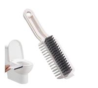 Crevice Cleaning Tool - Hard Bristle Non Slip Handle Brush, Small Detail Grout Scrubber, Multi Purpose Corner Cleaning Kit, Durable Angled Scraper Set Tool | for Home Kitchen Shower Toilet Floor Tile