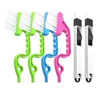 Crevice Gap Cleaning Brush Tool, 6pcs Hand-held Groove Gap Cleaning Tools, 2 in 1 Dustpan Cleaning Brushes, Shutter Door Window Track Kitchen Cleaning Brushes Kit