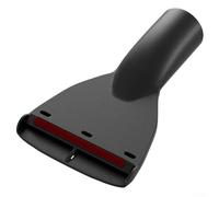 Crevice Nozzle for Vacuum Cleaners, Flat Mouth Sofa Tool and Mattress Cleaning Attachment, 35mm Black Plastic Upholstery Nozzle