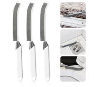 CREVICE Thin Cleaning Brush Set - Gap Cleaning Tools, Multi-Purpose Hard Bristle Grout Scrub Brushes & Grout Cleaner Brush for Deep Scrubbing in Kitchen, Bathroom, Toilet, Sink Gap 3Pcs