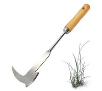 Crevice Weeding Remover Tool, Long-Handled Stainless Steel Crack Weeder, Multi-Functional Weed Scraper with Wooden Handle for Patio, Outdoor, Block Paving and Garden Paving Slabs