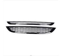 Crevyteg 2Pcs Front Grille Front Upper And Lower Grille Compatible With Mini Co-oper R50 R52 R53 51137026202 51137133847 Front Bumper Hood Honeycomb Mesh Grille Guard Trim Cover