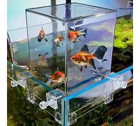 Crevyteg Clear Negative Pressure Fish Tank, Acrylic Fish Tower Aerial Extender, Increase Fish Activity Area, Aquarium Decor for Ecological Landscaping Convenient Observation Viewing Area Increase