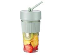 Crevyteg Portable Blender, Fresh Shaker Bottle, Mini Blender 11.83 Oz Rechargeable USB Multifunctional Juicer Cup with Lid for Travel Kitchen Camping Green