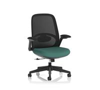 Crew 2 Task Operator Mesh Back Chair With Folding Arms Bespoke Colour Seat Quest Kelp
