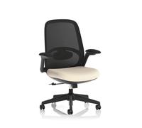 Crew 2 Task Operator Mesh Back Chair With Folding Arms Bespoke Colour Seat Quest Salt