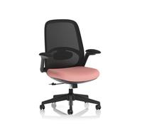 Crew 2 Task Operator Mesh Back Chair With Folding Arms Bespoke Colour Seat Quest Shrimp