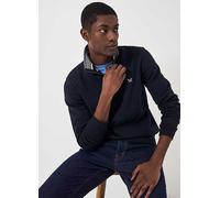 Crew Clothing Company Classic Half Zip Sweatshirt Navy