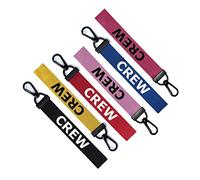 Crew Key Chain Key Ring Pilot Luggage Tag Zipper Pull Bag Black