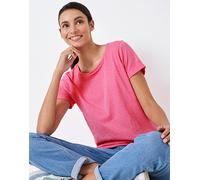 Crew Ladies Perfect Crew Slub T-Shirt - Crew Clothing - Pink - Size: UK10