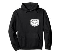 Crew Life United By The Oar Rowing Team Motto Row Saying Pullover Hoodie