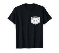 Crew Life United By The Oar Rowing Team Motto Row Saying T-Shirt