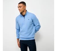 Crew Mens Classic Half Zip Sweat - Crew Clothing - Blue - Size: Small