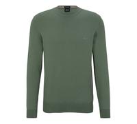 Crew Neck Cotton Jumper - male - Boss - Round-neck Knitwear - Green - 3XL - Knitwear 3XL