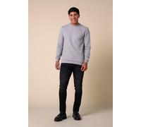 Crew Neck Design Rib Sweatshirt Enorsia Grey L