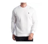 Crew Neck Fleece-Lined Sweatshirt, male, U.S. Polo Assn., Sweatshirts, White, 2XL, Sweatshirts & Hoodies 2XL