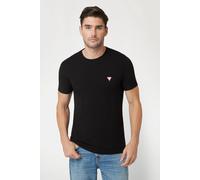 Crew Neck Guess Logo Tee Black Guess Black L